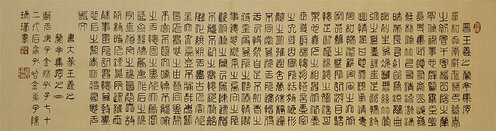 陈瑞琪书法作品 大篆书体《晋 王羲之 兰亭集序》之四
